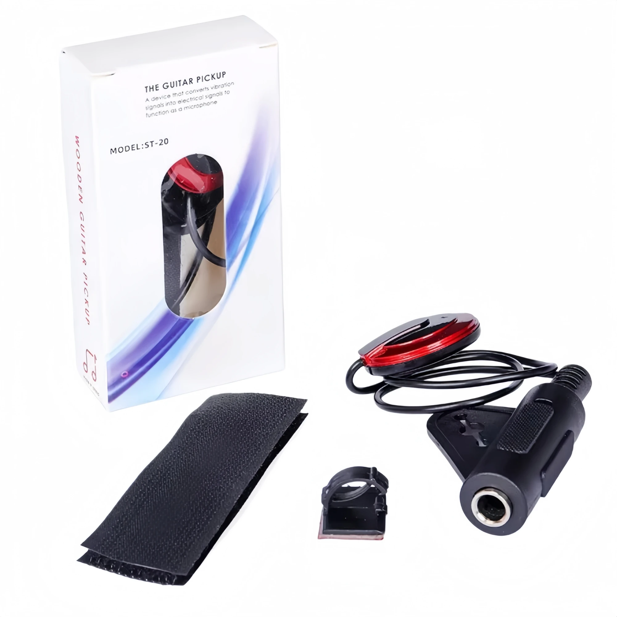 Miwayer Piezo Contact Pickup Mic Durable Clip-On for Acoustic Guitar/Ukulele/Mandolin/Violin/Banjo/Kalimba/Thumb Piano