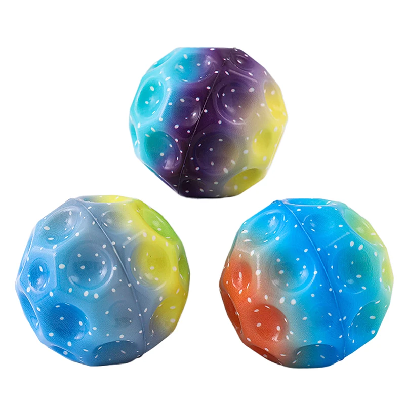 Galaxy Moon Ball Extreme High Bouncing Ball Spaceball giocattoli per bambini Pelota Saltarina Para