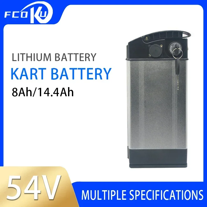 

54V 9.6Ah rechargeable lithium battery, for Haiba Silver fish Electric bicycle children's kart to replace lithium battery pack