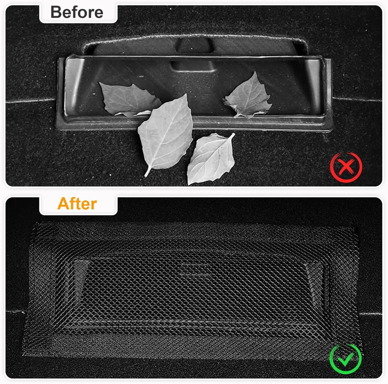 Für Tesla Model Y Launch 2025-2020 Modell 3 Highland Auto-Luftauslass unter dem Sitz Schutzhülle Vent Mesh Filter Zubehör