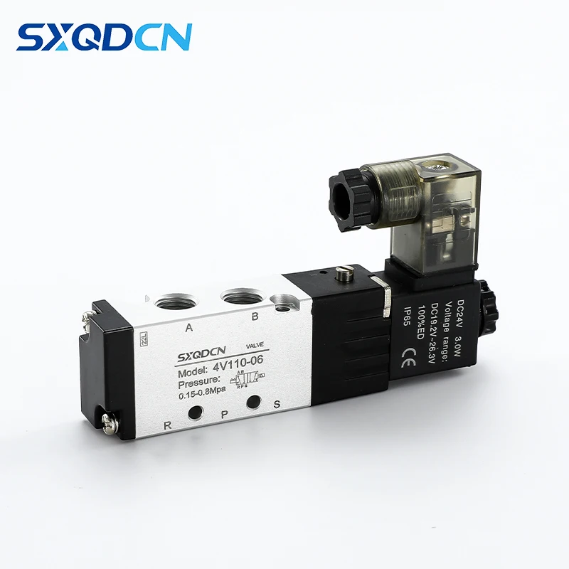 Durable and Reliable Solenoid Valve High Quality Material Precise Control Solenoid Valve 4V 110-06DC24V