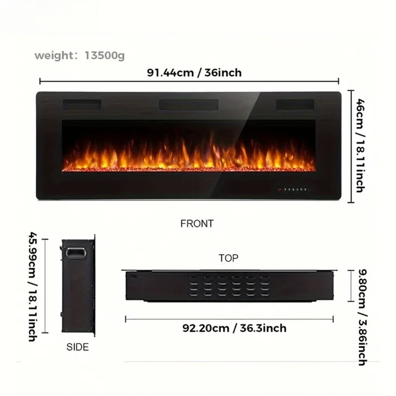 electric fireplace Embedded electronic simulation flame Home heater fireplace fireplace electric estufas eléctricas hogar