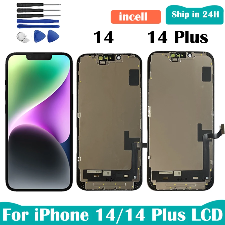 New Incell For iPhone 13 13 Mini 14 14 Plus LCD Display 3D Touch Screen Digitizer Panel For iPhone 13 Tested LCD