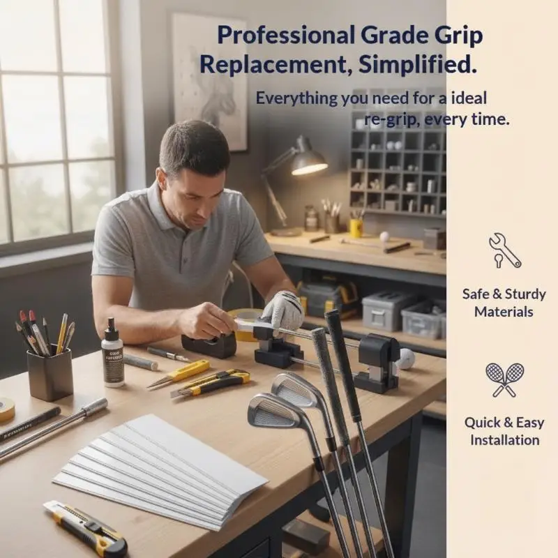 13-teiliges doppelseitiges Golfschläger-Griffband, professionelle Klebestreifen für die Reparatur und tägliche Pflege von Golfschlägern – Detail 3