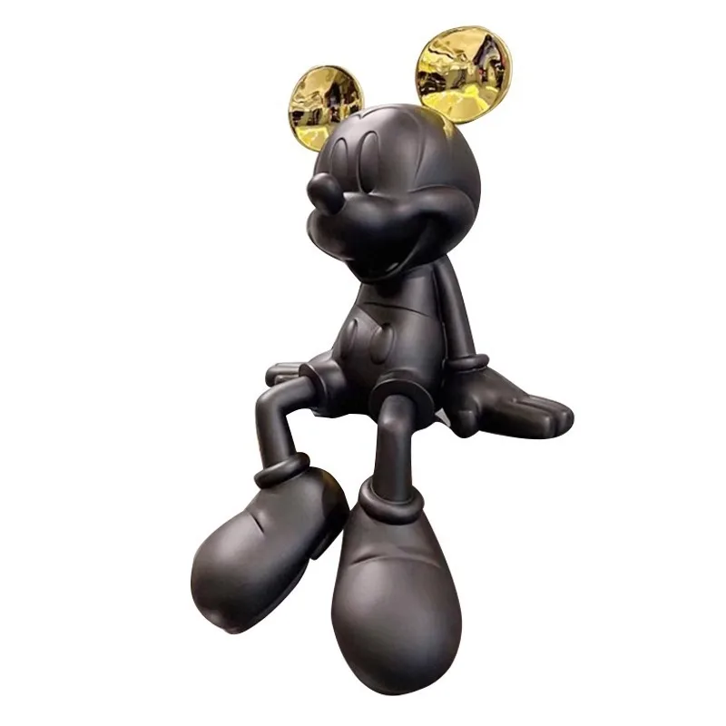 Posture assise minimaliste moderne Mickey Mouse, grand ornement pour salon, maison, meuble TV, décoration, lumière d'entrée, Style de luxe
