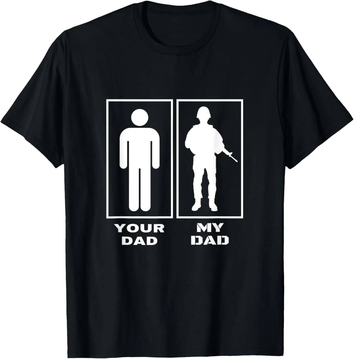 Ihr Vater, mein Vater, stolzer Militärsoldat, Papa-Vergleichungs-T-Shirt