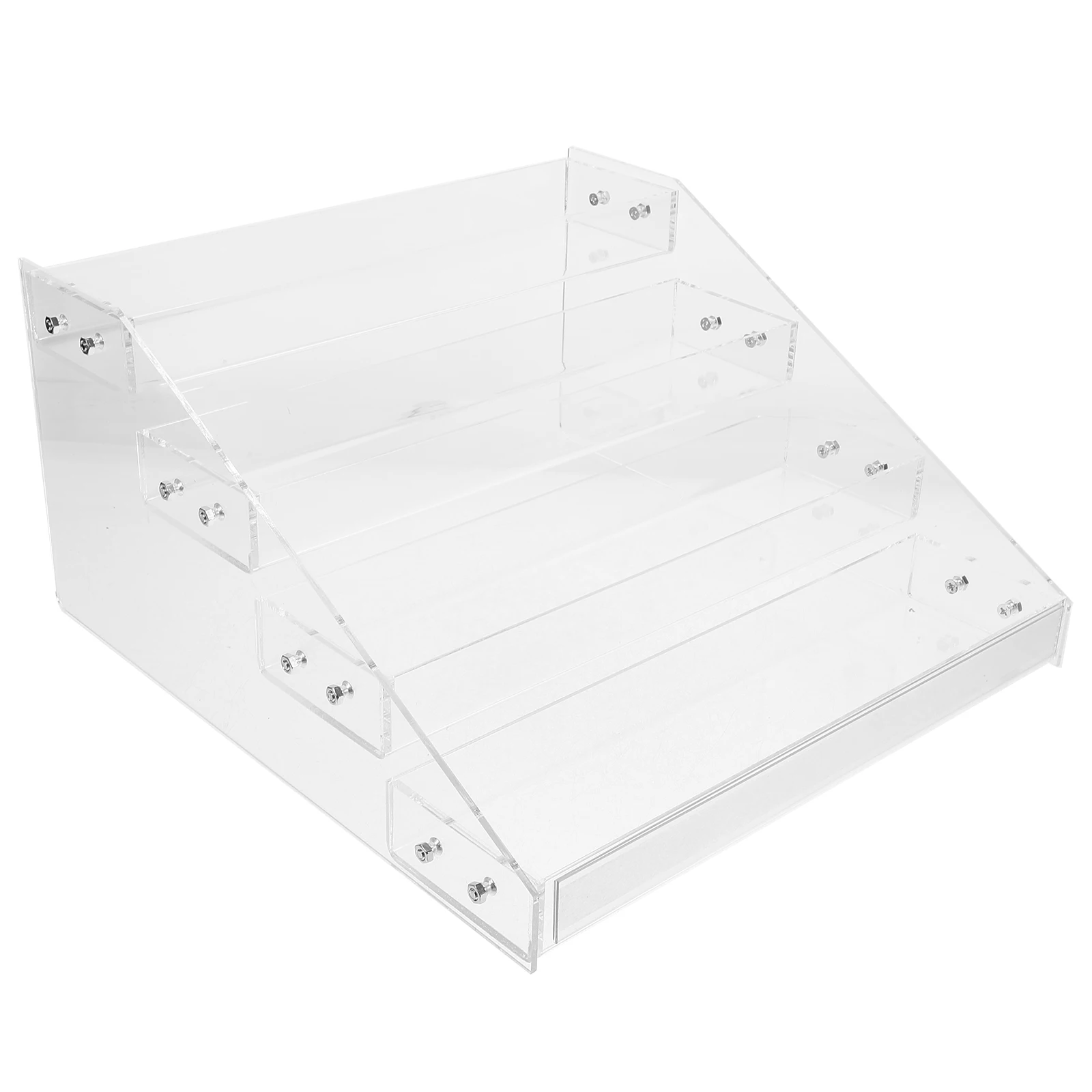 

Multi-Layer Retail Display Rack Sturdy Beverage Snack Food Display Riser Shelf For Supermarket Store Commercial Use