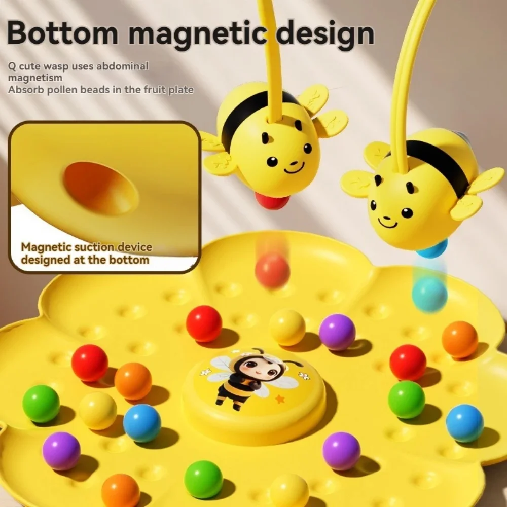 Little Bumblebee Multifunctional Board Game Puzzle Fishing Toys Interactive Educational Toys For Kids Christmas Gift Family Game