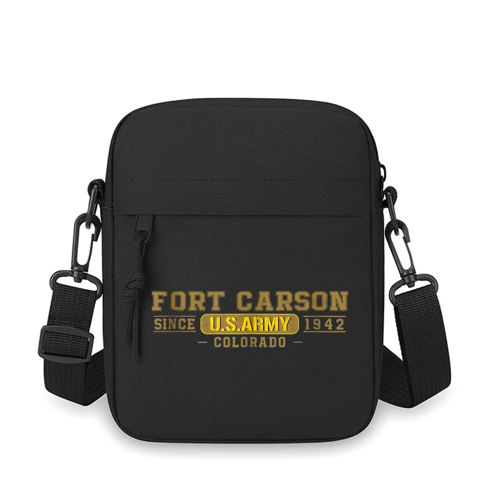 FORT CARSON U.S.ARMY SINCE COLORADO YEAR Men Crossbody Bag Single Shoulder Women Cartoon Anime Film Printing Design Unisex