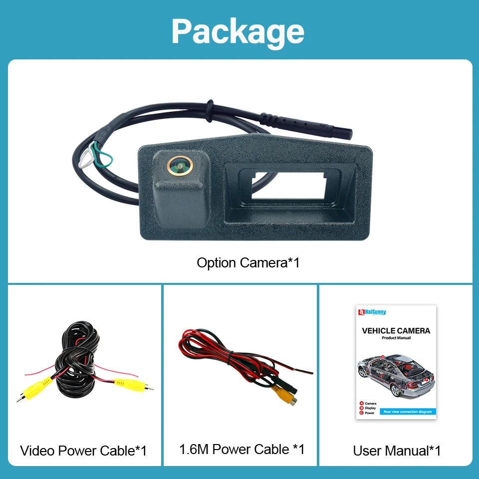 HaiSunny 170 Degree 1920x1080P AHD Fisheye Lens Car Rear View Parking Backup Camera For Cadillac ATS-L ATS L 2014 2015 2016 2017