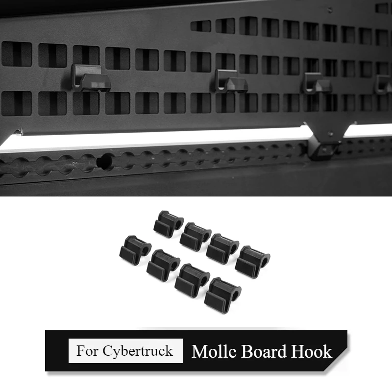 

Для Tesla Cybertruck 2025 Molle, крючок для панели, перегородка багажника, крючок для доски Molle, задняя вешалка для багажника, держатель, аксессуары