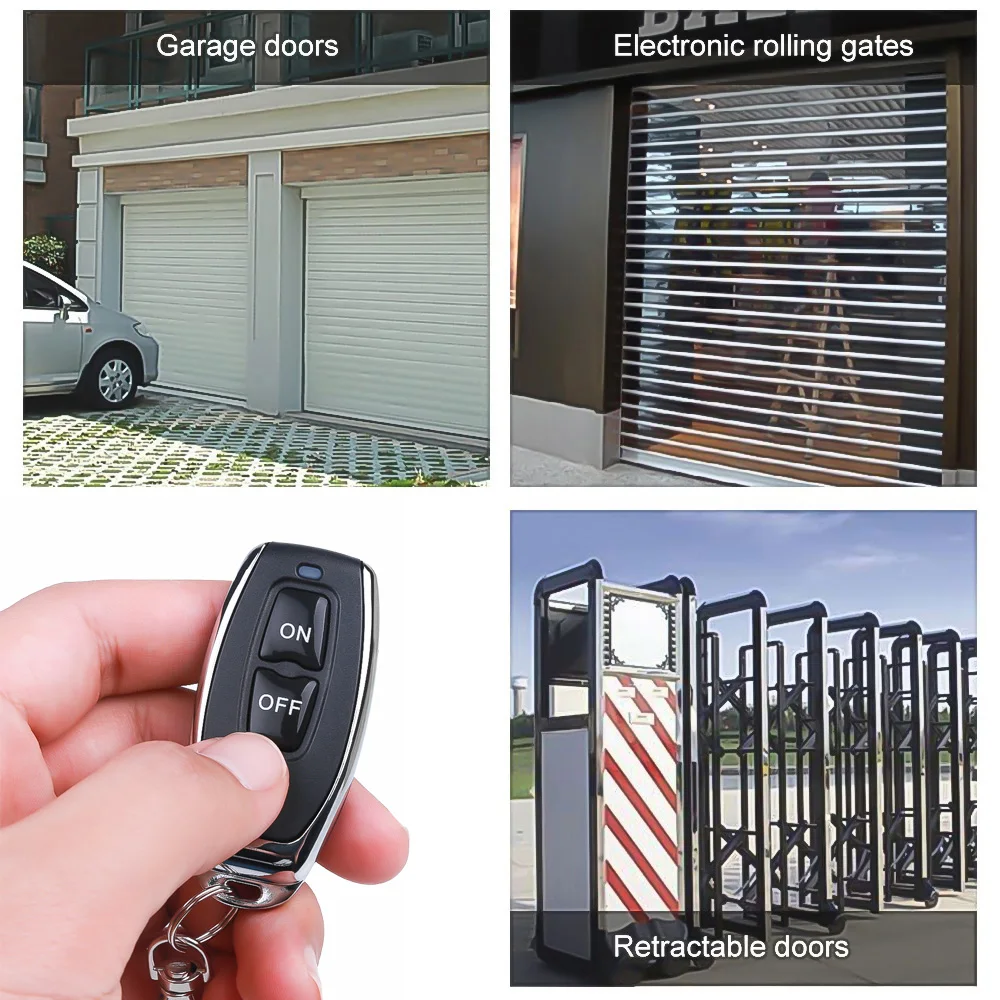 1-10PCS 433MHz RF Drahtlose Fernbedienung Lernen Code EV1527 Smart Home 2CH Sender Für Auto tor Garage Tür Alarm Schlüssel