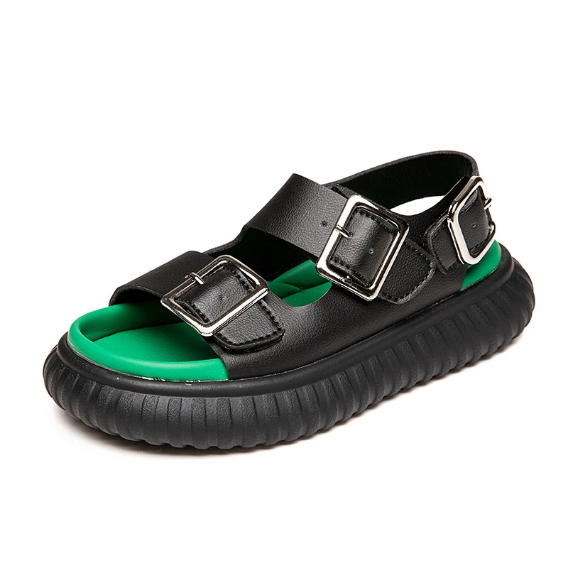 

Boy Antiskid Sandals Fashion Girls Sandals Summer 2023 New Children Contracted Antiskid Peep-toe Beach Boy Sandal Shoes