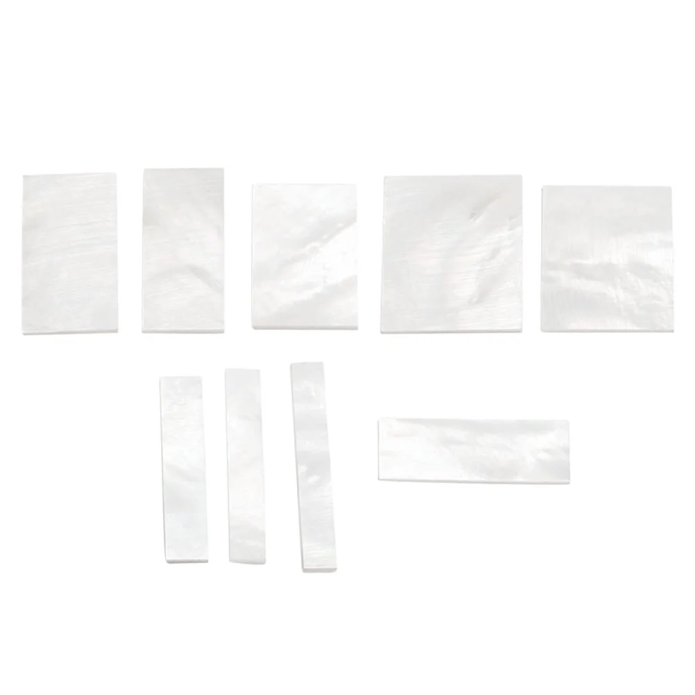 9 PCS White Shell DIY Inlays Markers Fretboard Fingerboard Inlays Material Neck Block For Guitar Parts and Accessories