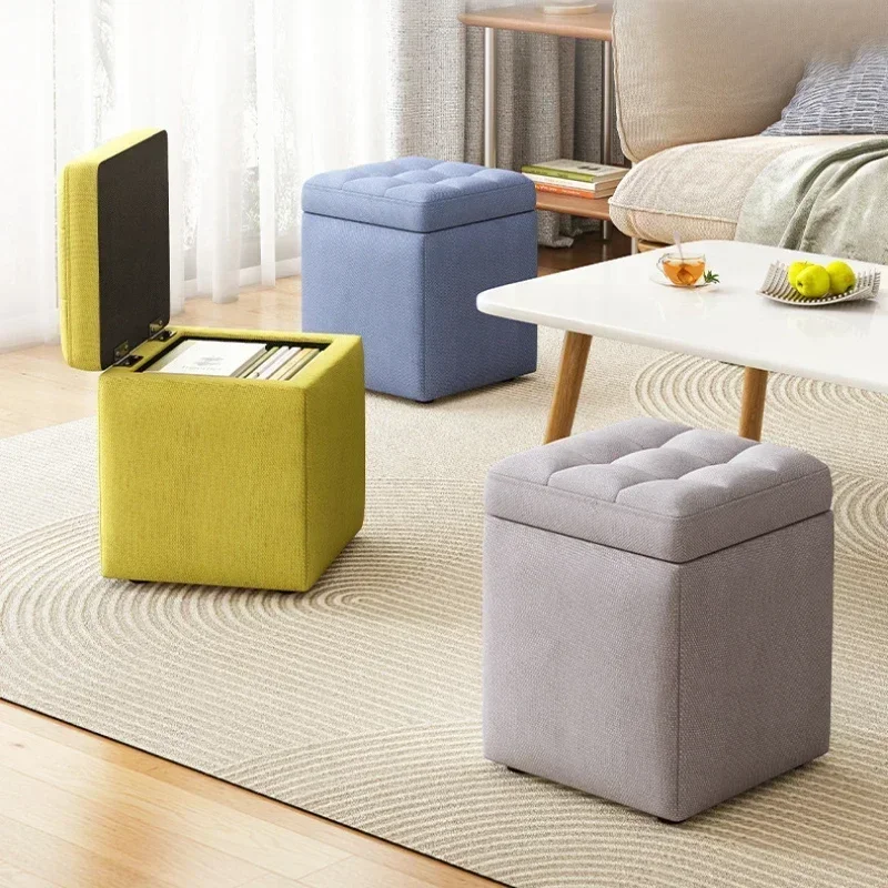 Storage Ottoman Coffee Table Living Room Sofa Stool Storage Chair for Footrest Multifunctional Foot Stool for Home Furniture