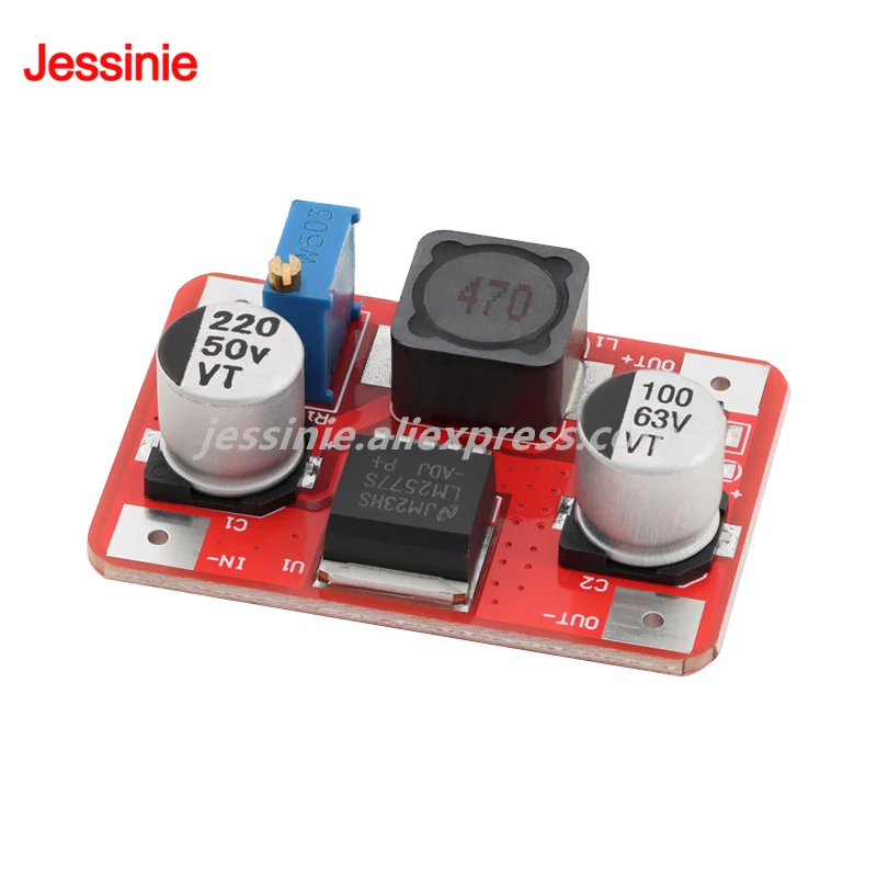 LM2577 High Voltage Boost Board Adjustable High Efficiency DC-DC Boost Module Input 3.5-35V 3A Output 5-56V with Indicator