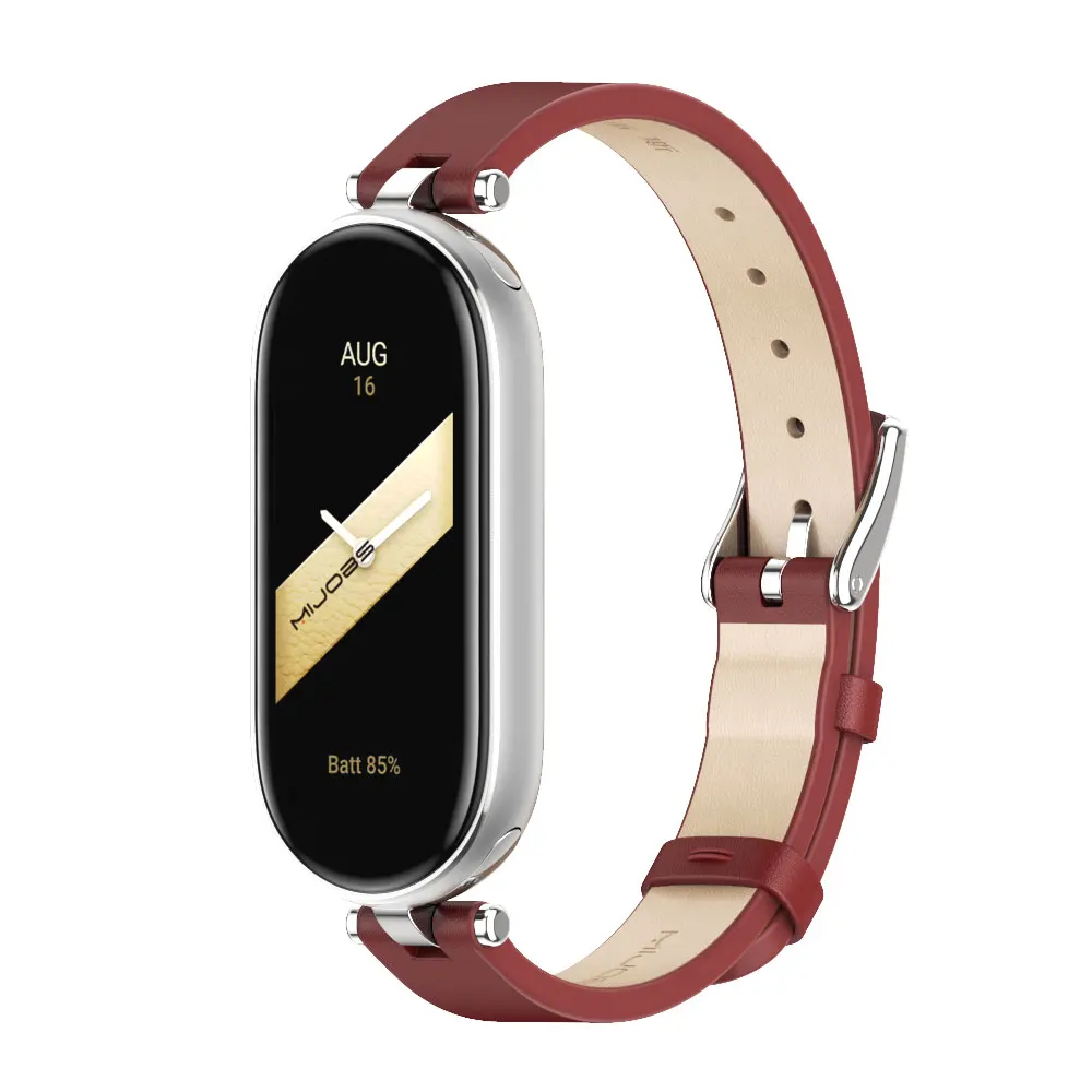 Ladies Strap for Mi Band 9 8 7 6 5 4 3 Watchband for Xiaomi Smart Band 8 PU Leather Wristband for Mi Band 7 Strap For Mi Band 6