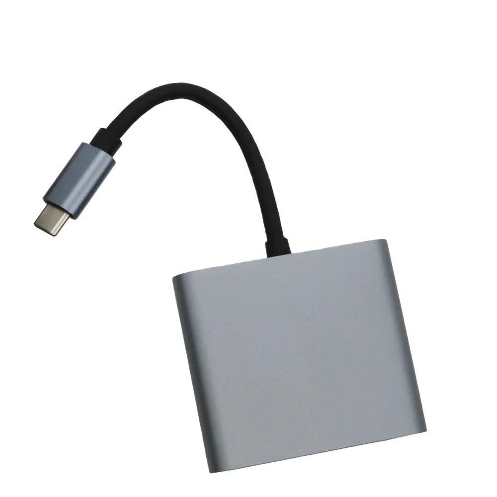 HUB USB C da 4 in1 da tipo C a doppia porta compatibile HDMI 4K Supporta con splitter USB di ricarica USB 3.0 PD per laptop