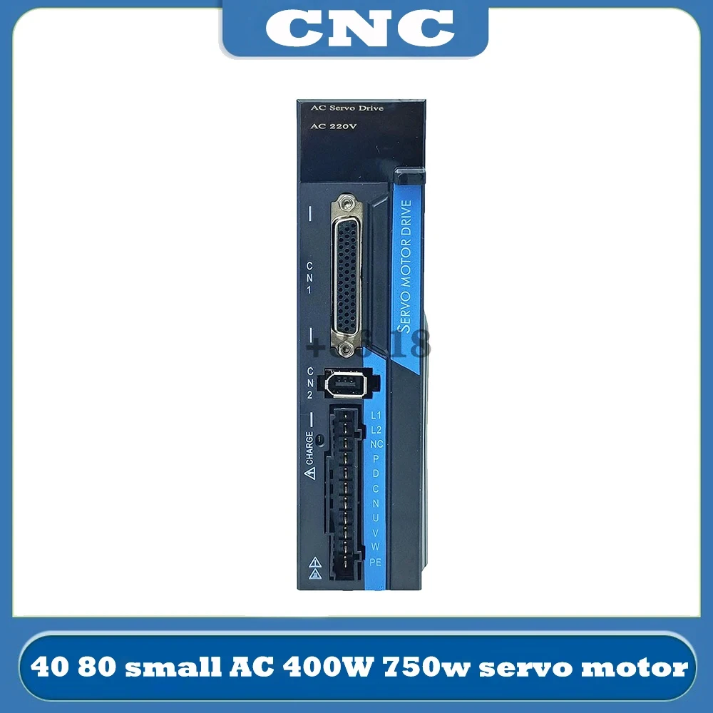 CNC Servo motor group 40/80 small AC 400W 750W CNC controller servo driver uses engraving and milling machine