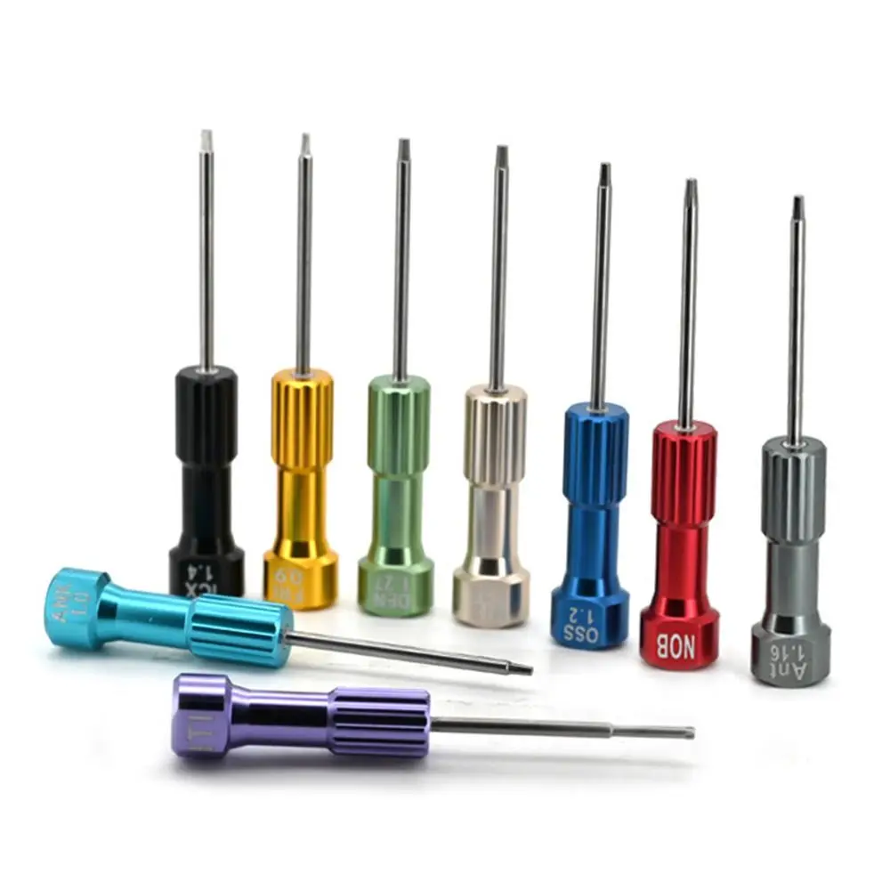 Durable 6.2cm Technician Screwdriver Multiple Color Stainless Steel Micro Screwdriver Implant DIY Tool Kit Dental Laboratory
