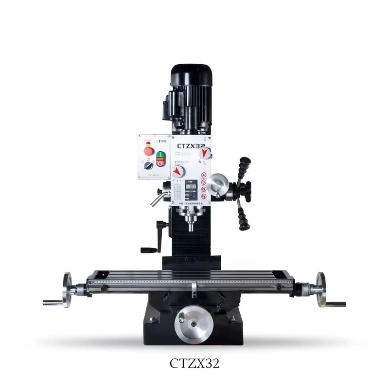 آلة طحن الحفر الصغيرة CTZX32 بسعة 32 مم من الصين مع DRO