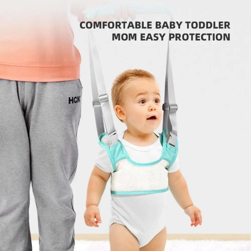 Veiligheid Baby Walker Harnas Handheld Verstelbare Leren Loopondersteuning Assist Trainer Antislip Ademende Assistent-riem voor peuters