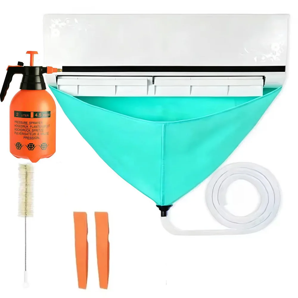 Kit de Limpeza para Ar Condicionado Mini Split à Prova d'Água Montado na Parede com Tubo de Água e Ferramentas de Limpeza sem Desmontagem para Casa