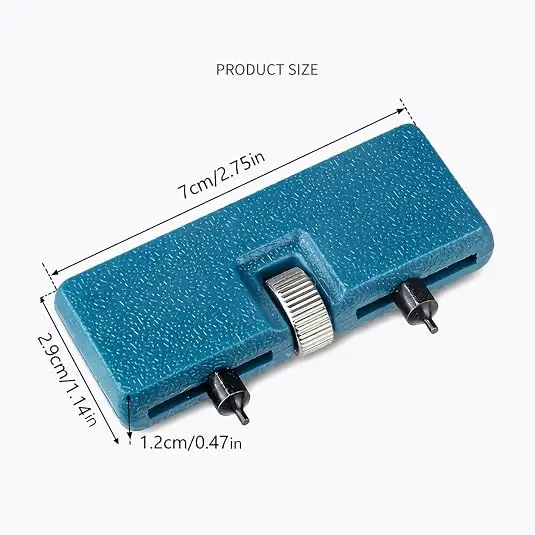 2Pack Watch Back Case Opener Press Closer Remover Kits Tools Battery Remover Wrench Screw Change Screw Repair Adjustable Opener