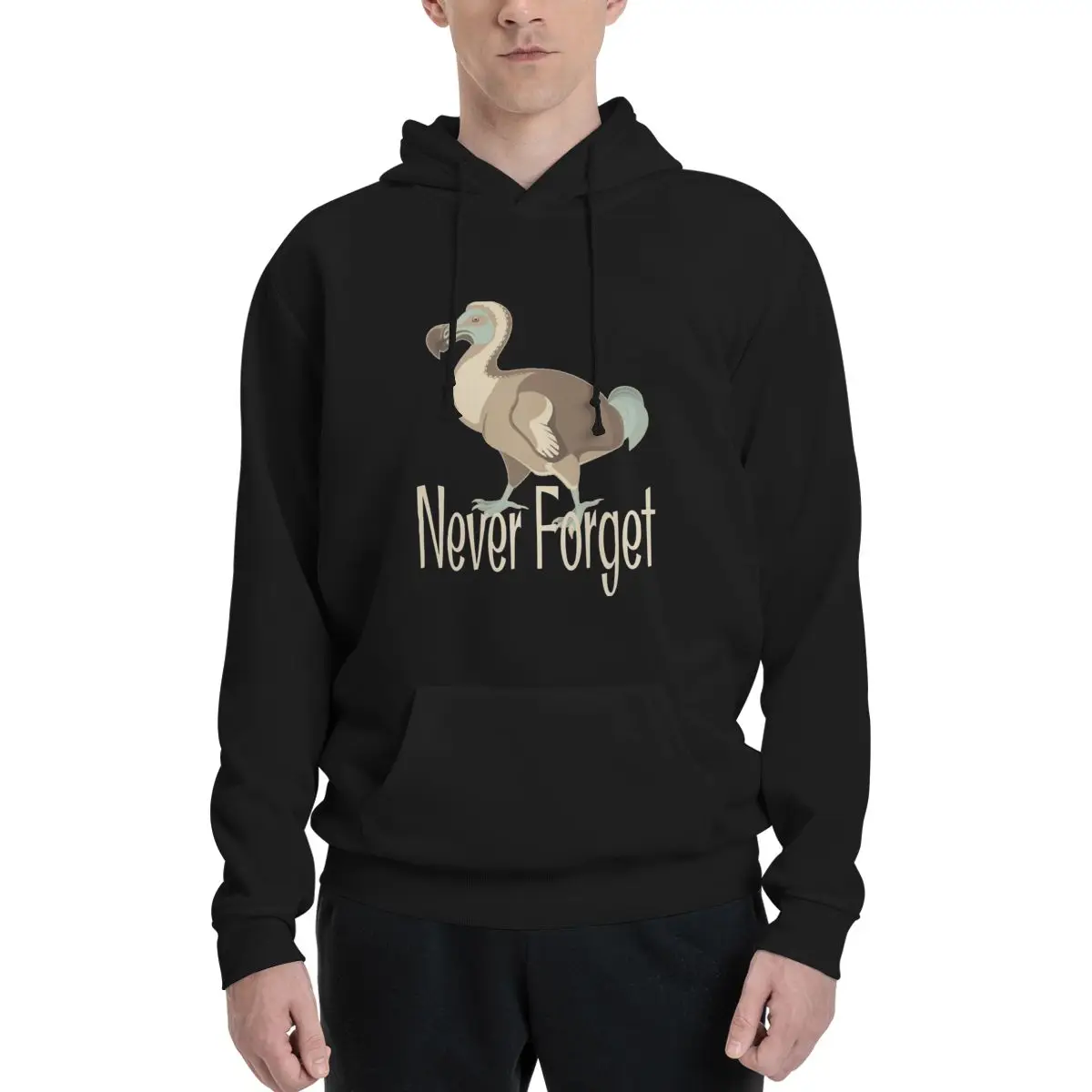 Dodo Bird Extinct Animal Never Forget Funny Birdin Couples Plus Velvet Hooded Sweater Graphic Fitness SexyVintage