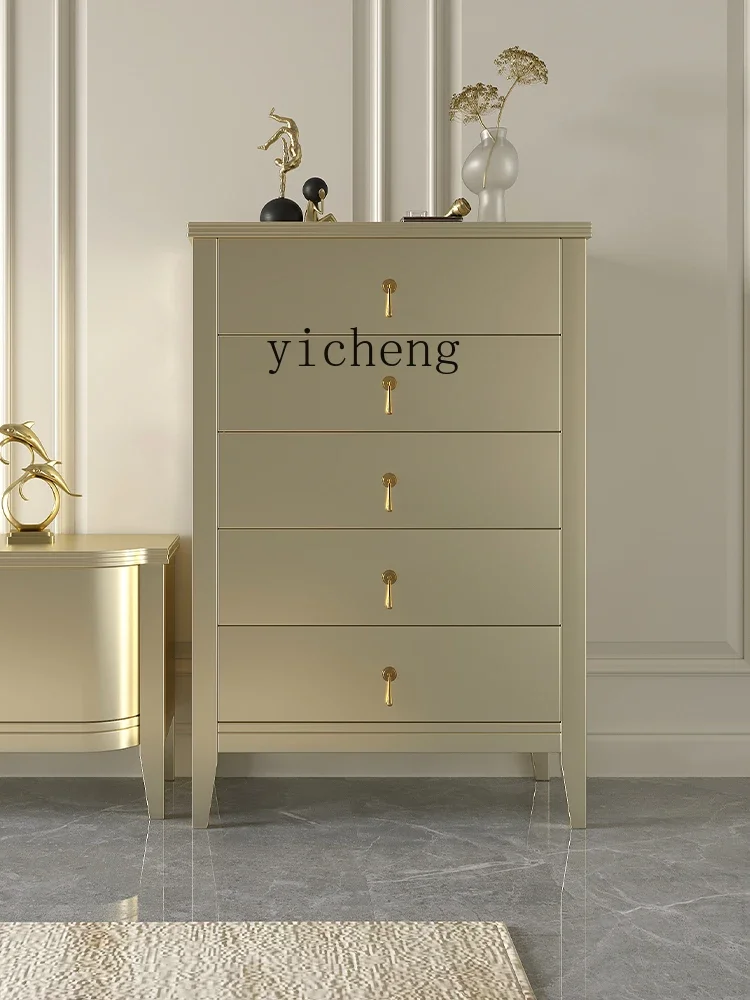 A30   Solid Wood Chest of Drawers Living Room Multi-use Drawer Cabinet Storage Cabinet Living Room Storage Cabinet