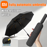 Xiaomi 24 Bone Fully Automatic Folding Umbrella Double Bone SPF 50 UV Protection Rain Resistance Strong Wind Resitance Umbrella