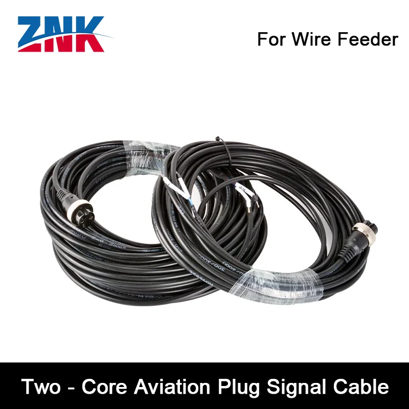 ZNK CQWY Original Handheld Laser Welding Gun Control Cable Special Two - Core Aviation Plug Cable for Wire Feeder