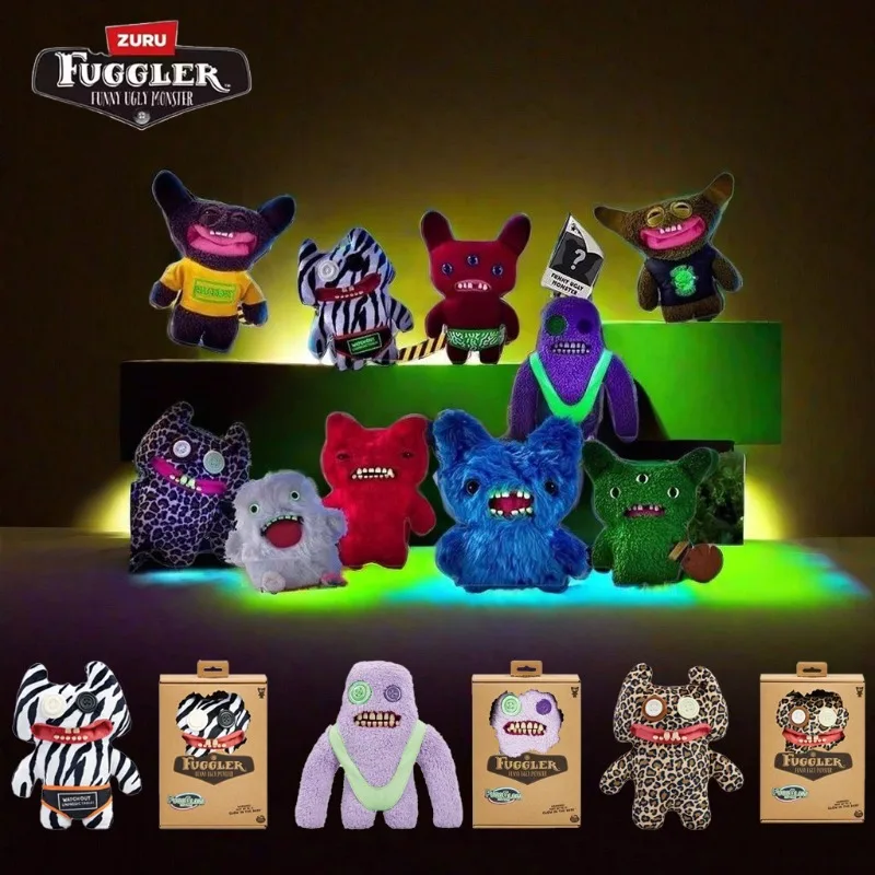 

Fuggler Fugg Glow Edition Doll Noctilucent Luminous Teeth Monster Soft Plush Toy Ugly Cute Funny Friend Birthday Christmas Gifts