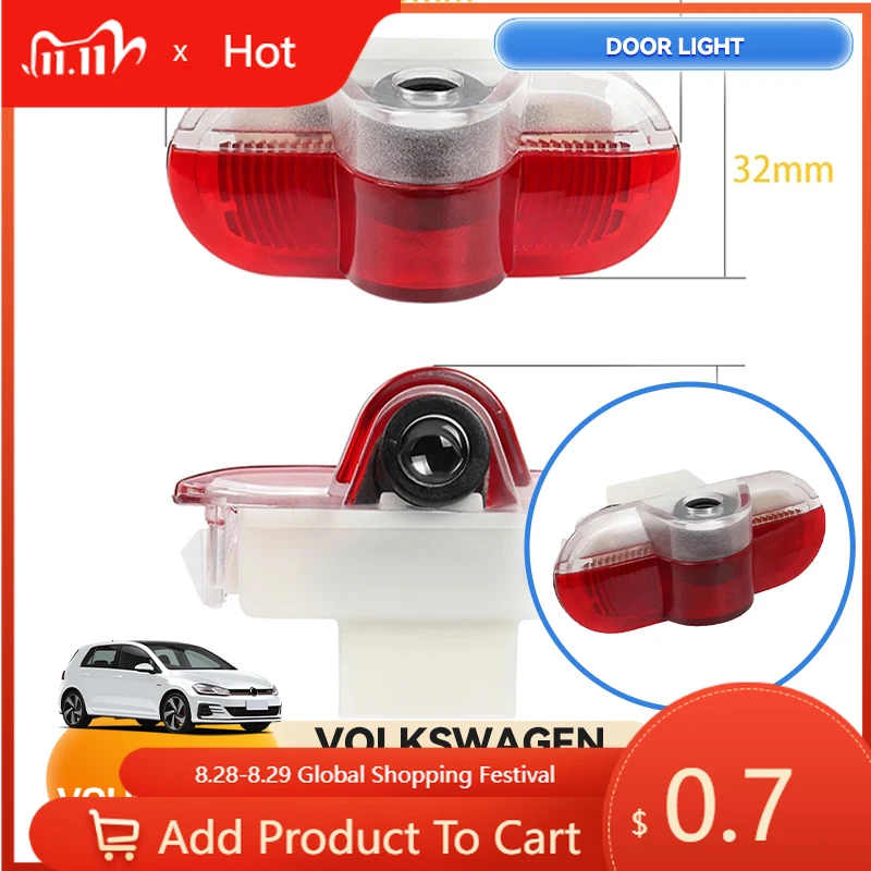 

Держатели для горячих чашек 2026 для VW Volkswagen, светодиодные лампочки для украшения интерьера двери автомобиля, аксессуары для VW Caddy MK3 Bora Lavida Gol