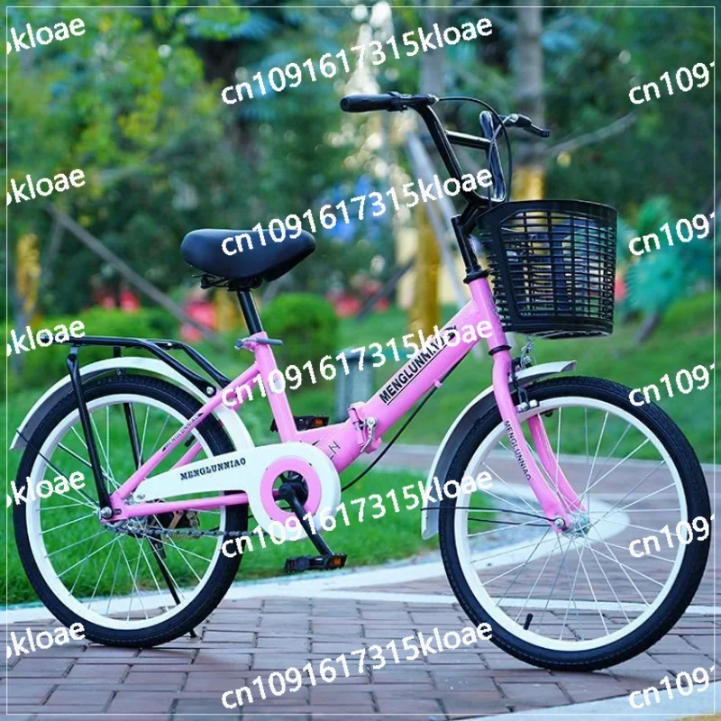 Children's Folding Bicycle 18-22 inch 6-7-8 - 9-10-16 years old, boys and girls students Princess Bicycle Bicycle