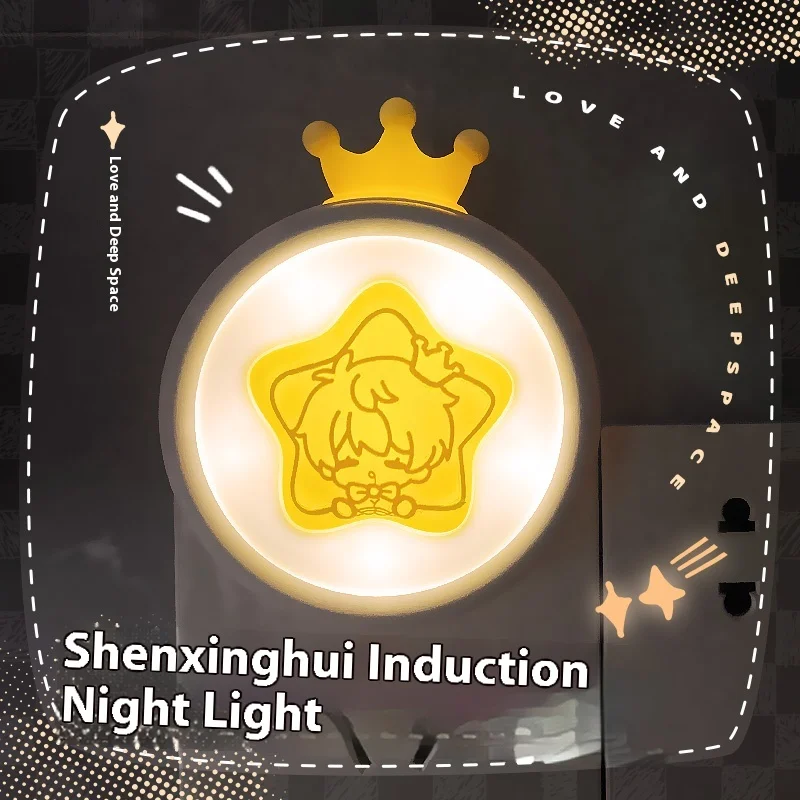 

Love And Deepspace Shen Xinghui Xavier Cosplay Night Light Crown Star Anime Character Bedside Lamp Fan-Made Conventions Gift