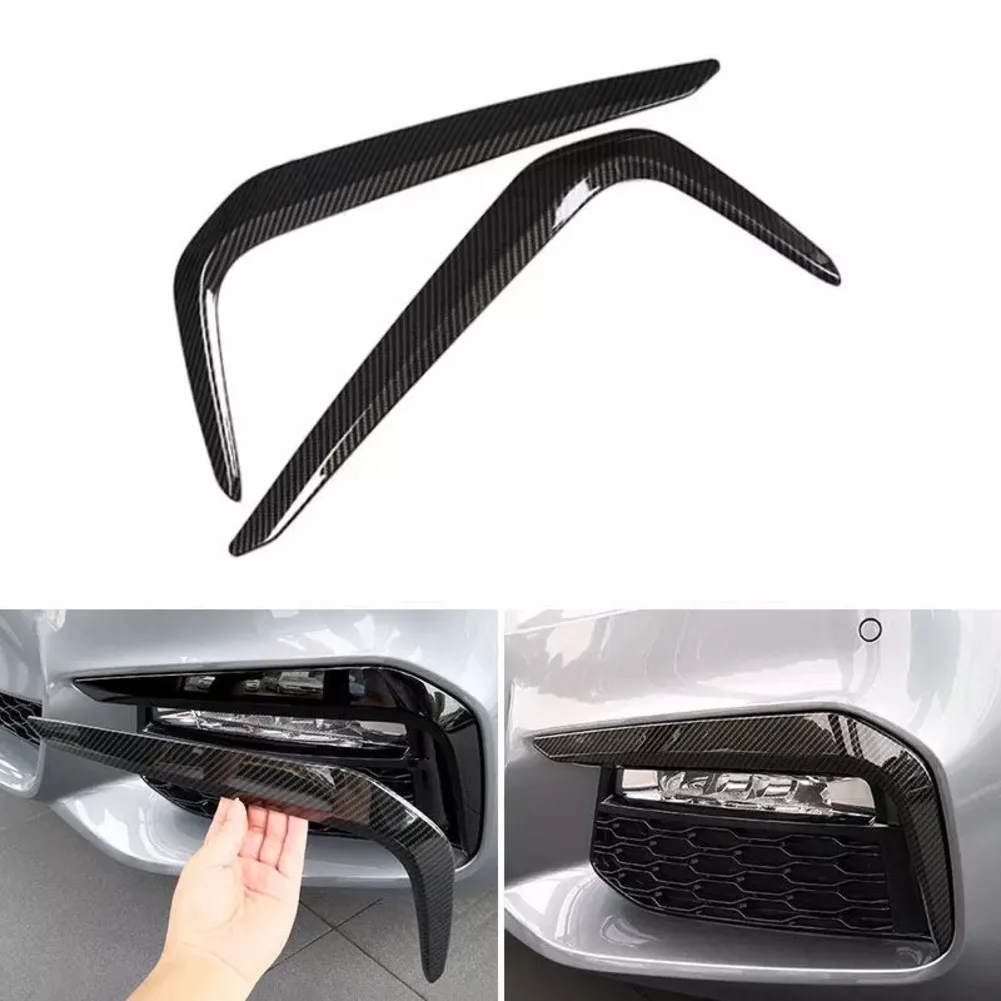 

Car Styling Carbon Pattern Carbon Fiber Trim Luxury Car Fog Light Accessory Front Trim Cover Weather-Resistant Performance