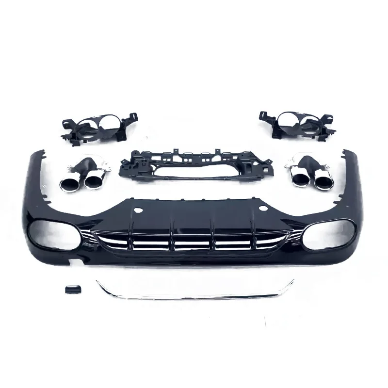

Suitable for Mercedes-Benz E-Class Sport E260L E300L W214 modified AMG E53 rear lip four tail throat