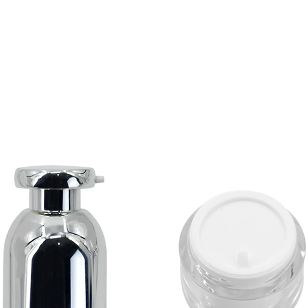 

50ml Acrylic Lotion Dispenser Refillable Bottles for Makeup Perfume Travel Sliver Elegant Design Ergonomic Structure