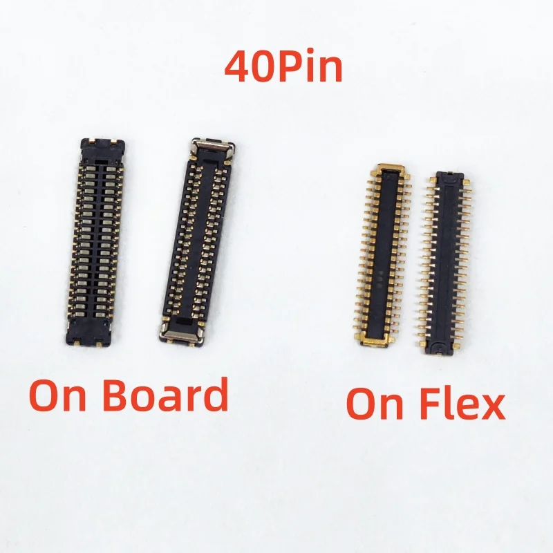 

5Pcs 40pin LCD Display FPC Connector On Board Screen Flex Plug Port For OPPO Realme C3