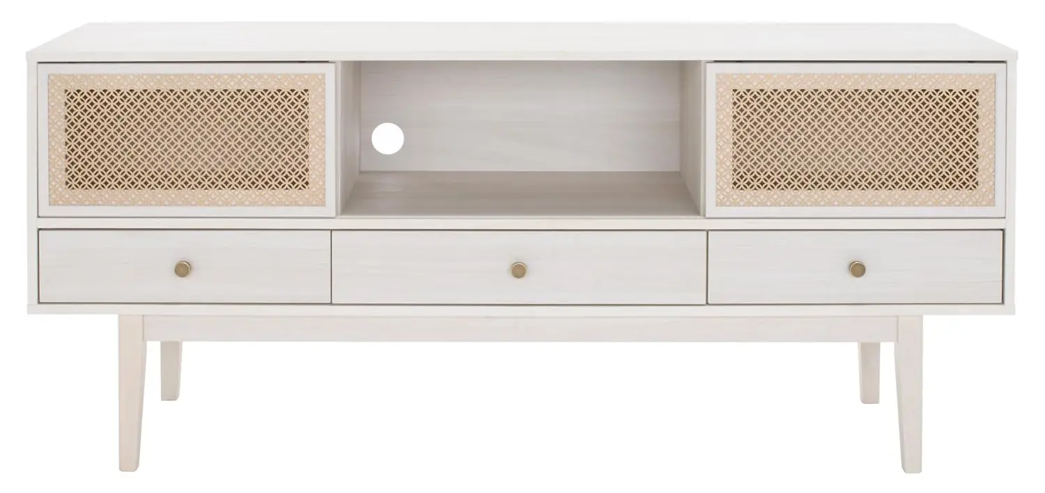 White & Gold TV Stand for 65