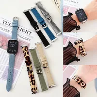 Denim Strap for Xiaomi Mi Band 8 Pro Leopard Smart Watch Band Bracelet for Redmi Watch 4 Correa for Mi 8 Pro Ladies Watch Strap