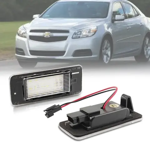For Opel Astra J Sports Tourer J 2010-2015 Zafira Tourer C 2011-2016 2PCS LED License Number Plate Light Lamps