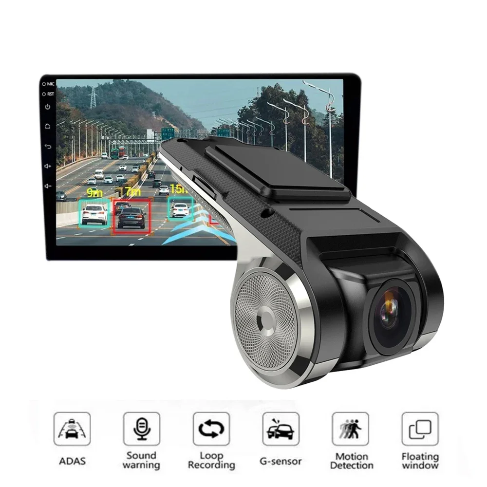 

Car Camera DVR ADAS Dashcam DVRs Video HD 720P USB TF Card Auto Recorder for Android Multimedia Player DVD