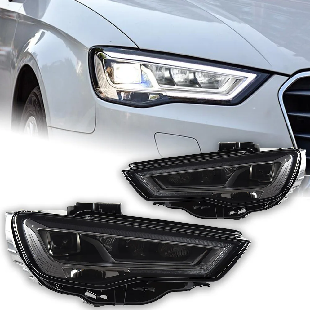 Car Lights For Audi A3 Headlight Projector Lens 2013-2016 Dynamic Signal Head Lamp LED Headlights Drl Automotive Accessories