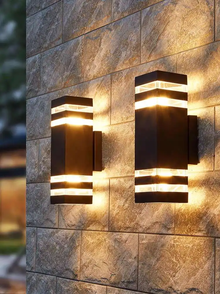 luz de parede impermeavel ao ar livre led decoracao externa luzes de escada luminaria de entrada lampada decorativa e27 bulb sconce 01