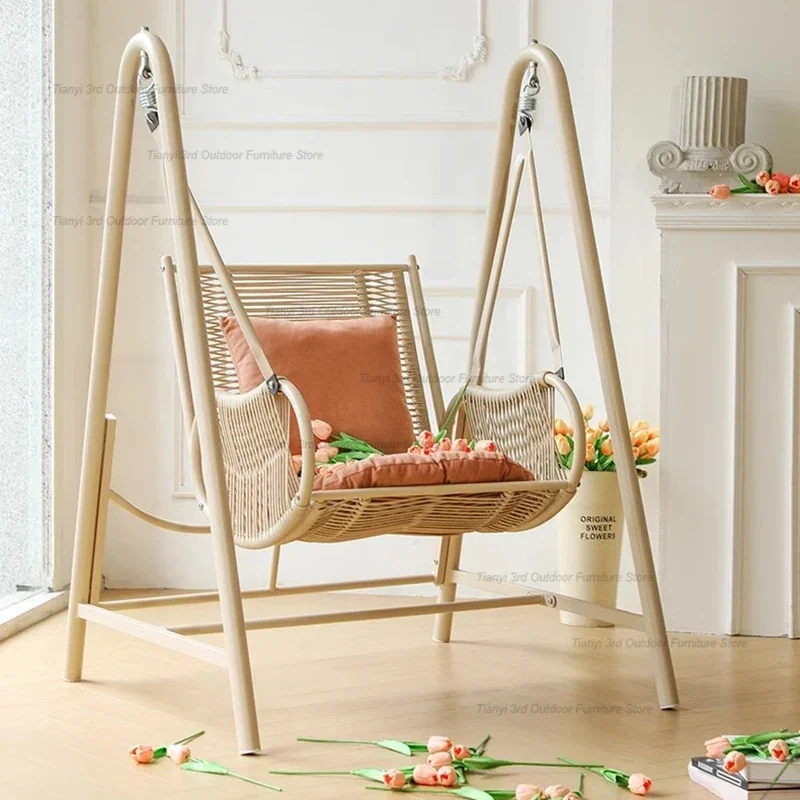 Hanging Chair Garden Patio Swings Terrace Loungers Relax Shaking Patio Swings Hammock Rocking Outdoor Furniture Columpiar LLPS