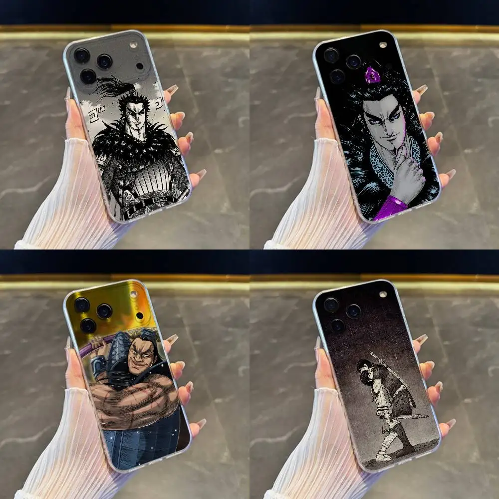 حافظة هاتف كانيكي من المملكة مانغا لهاتف آيفون 17,16,15,14,13,12,11 Pro,Max,Plus,X,XS,XR,SE4,E غطاء ناعم شفاف صغير