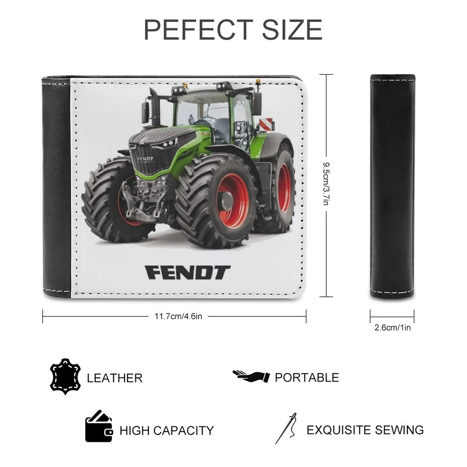Fendt 1000 Vario 500 Pk Meisterwerk محفظة جلدية محفظة رجالية لتقوم بها بنفسك محفظة شخصية هدية عيد الأب Fendt 1050 Fendt 824 #2