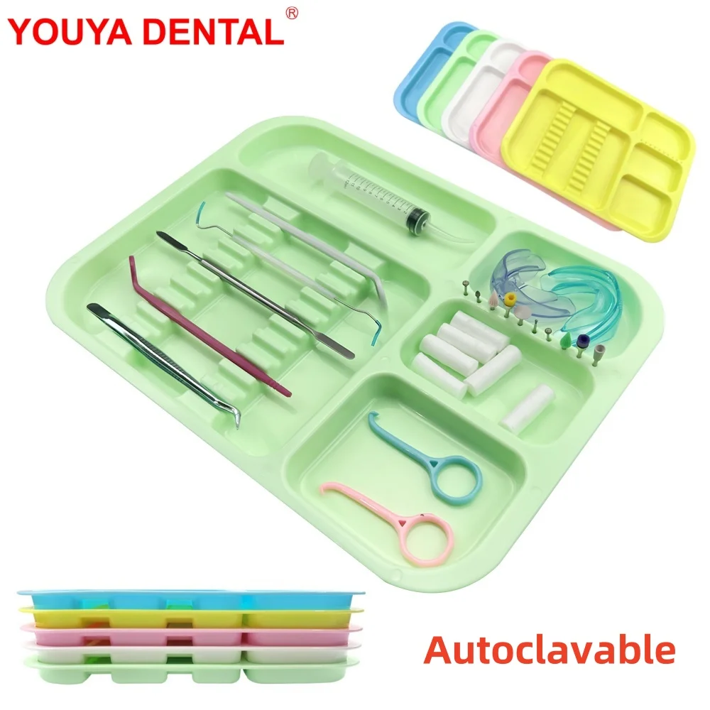 

Autoclaveble Medical Dental Tray For Instruments Plastic Flat Trays Dentist Tools Split Management Disinfection Holder Organizer